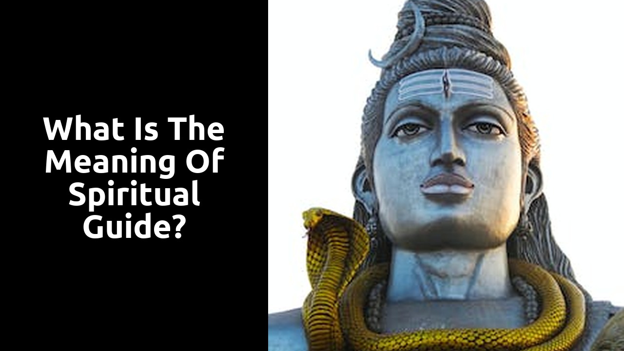 What is the meaning of spiritual guide?